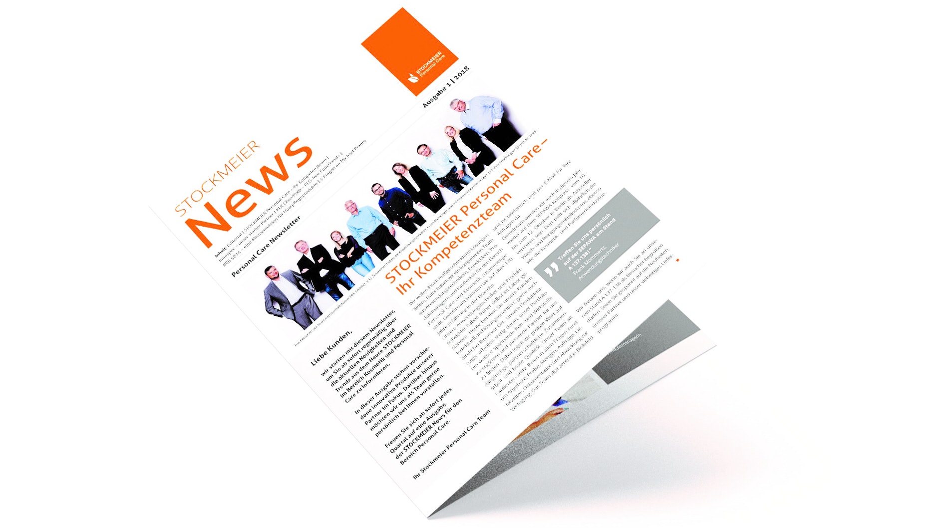 Personal Care Newsletter Personal Care Newsletter mockup